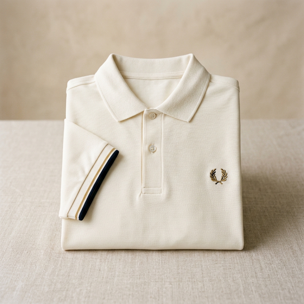 Men's Tournament Polo Shirt (Cream)